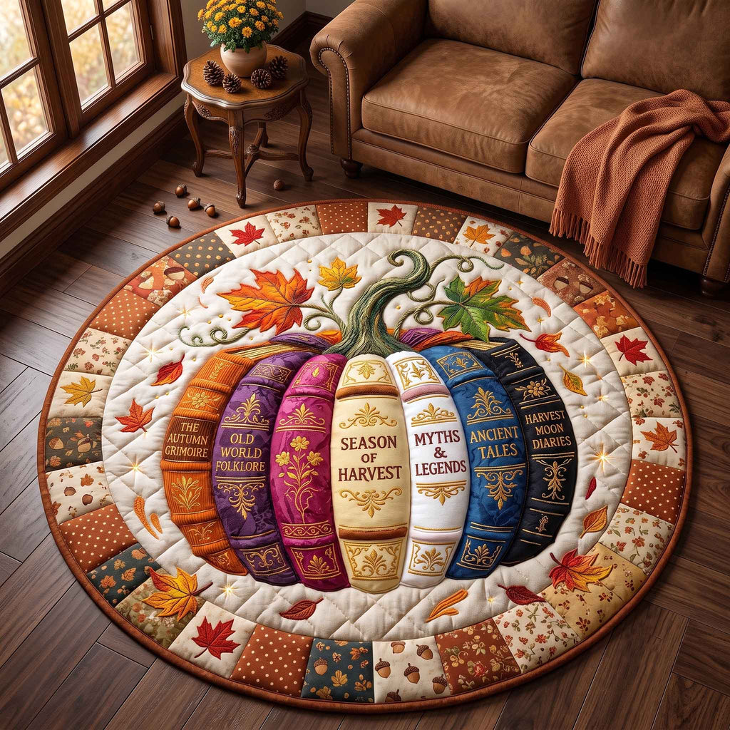 Design 20658 Round Mat Rug - Nature Design | Serene Home Decor (Design 1) - washable non-slip printed rug