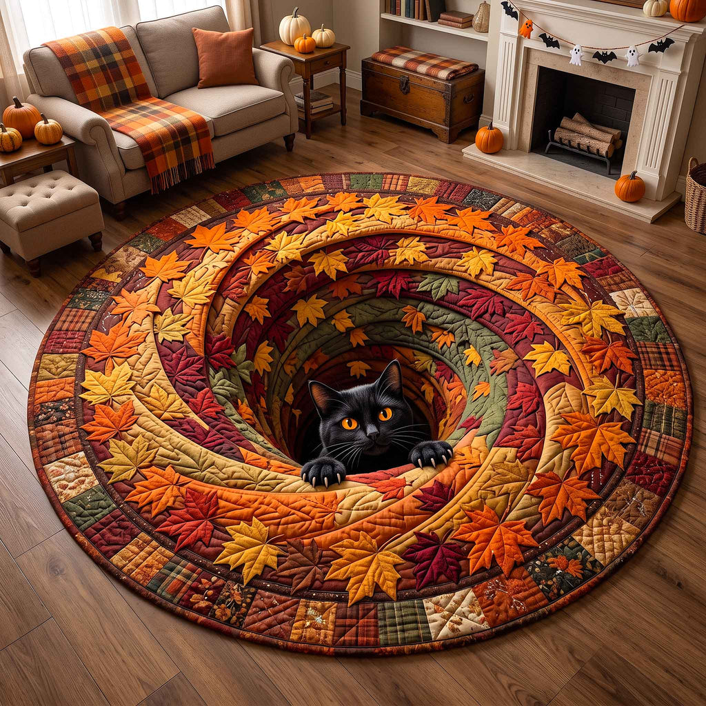 Design 20791 Round Mat Rug - Nature Design | Serene Home Decor (Design 1) - washable non-slip printed rug
