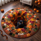 Design 20793 Round Mat Rug - Nature Design | Serene Home Decor (Design 1) - washable non-slip printed rug