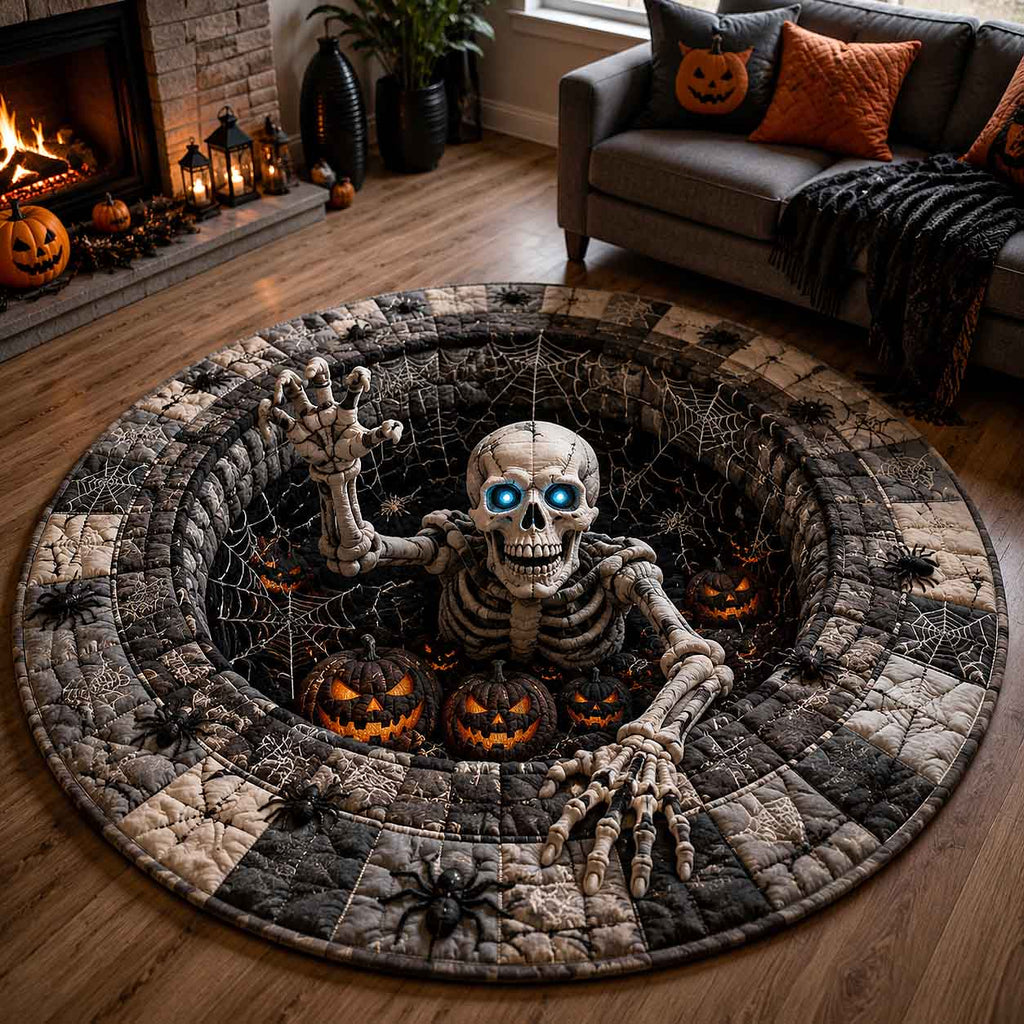 Design 20887 Round Mat Rug - Nature Design | Serene Home Decor (Design 1) - washable non-slip printed rug
