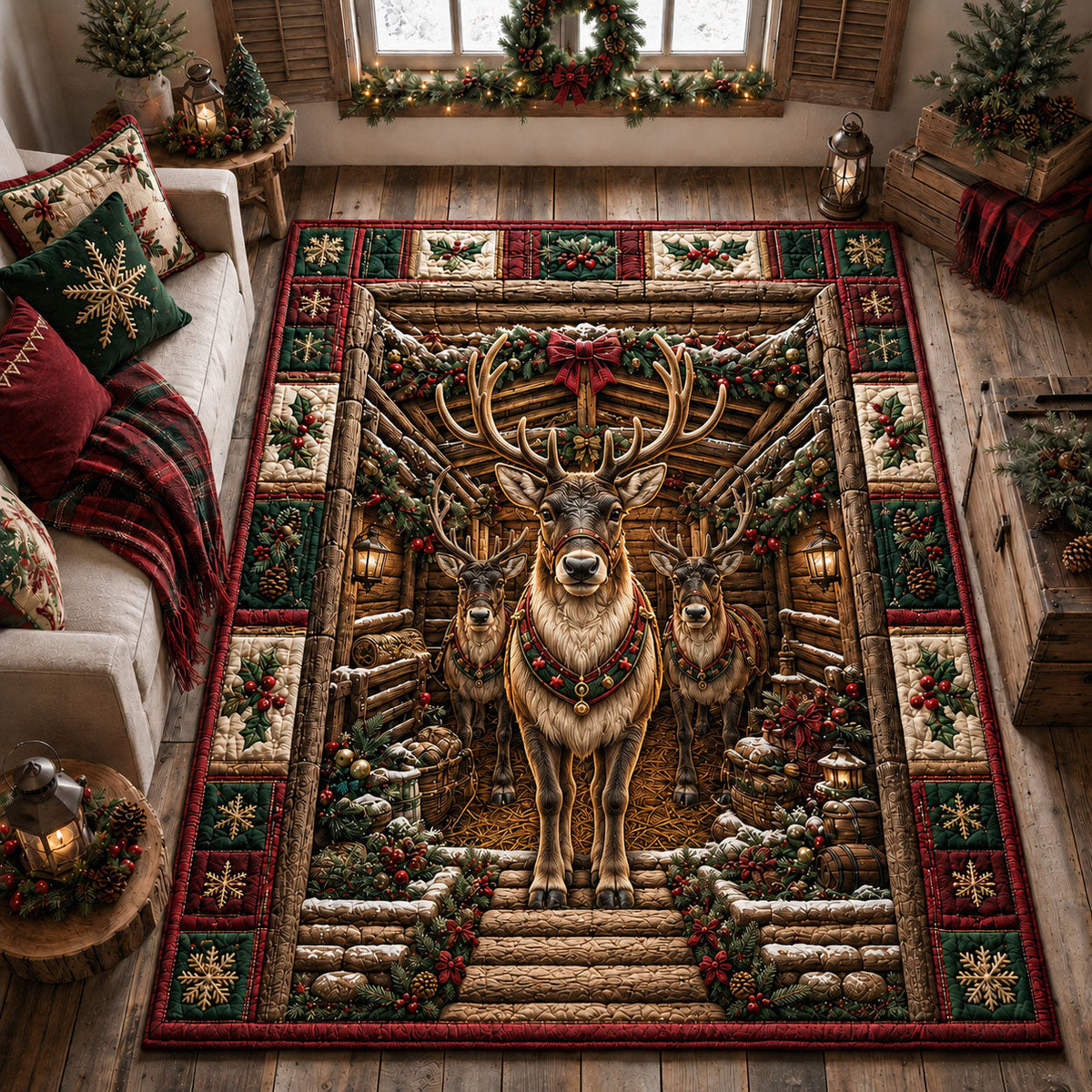 Design 2193 area rug in a living room