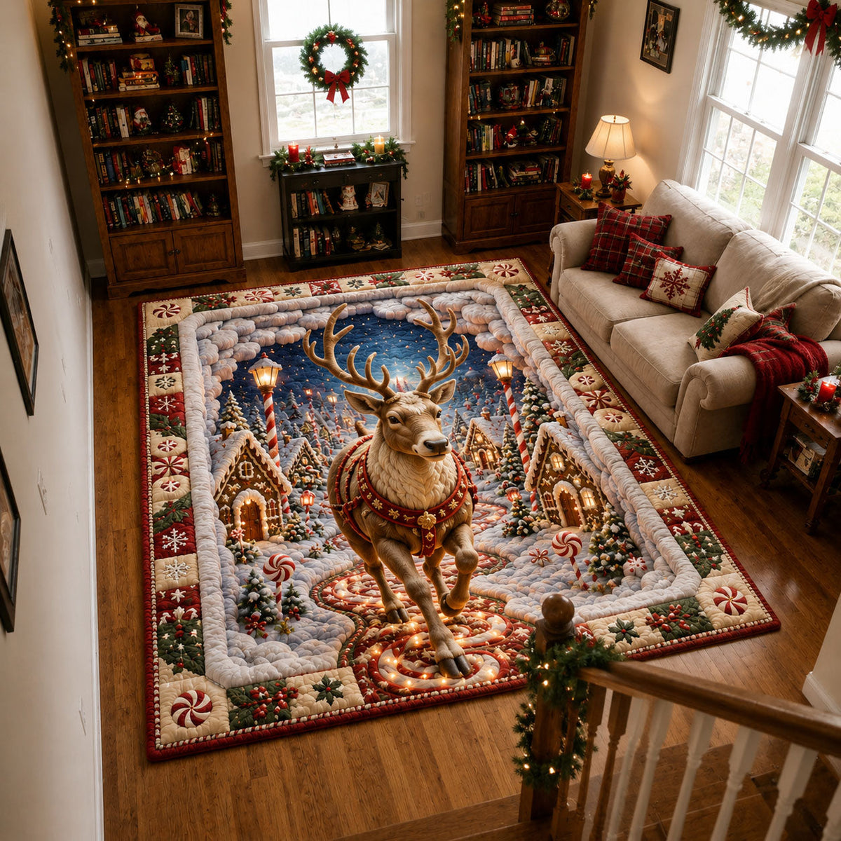 Design 2194 area rug in a living room