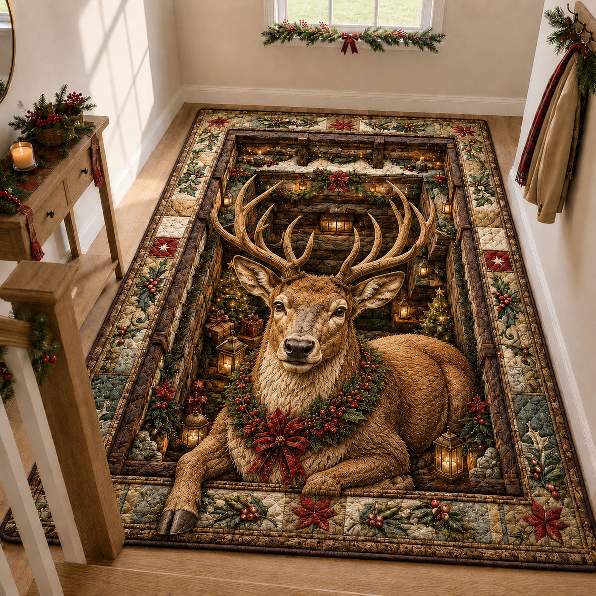 Design 2195 area rug in a living room