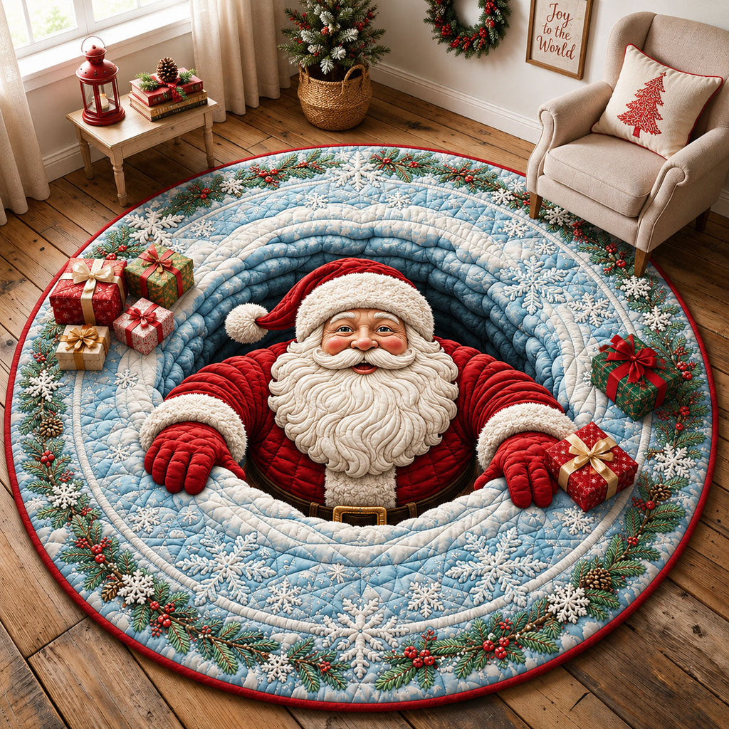Design 2234 Round Mat Rug - Nature Design | Serene Home Decor (Design 1) - washable non-slip printed rug