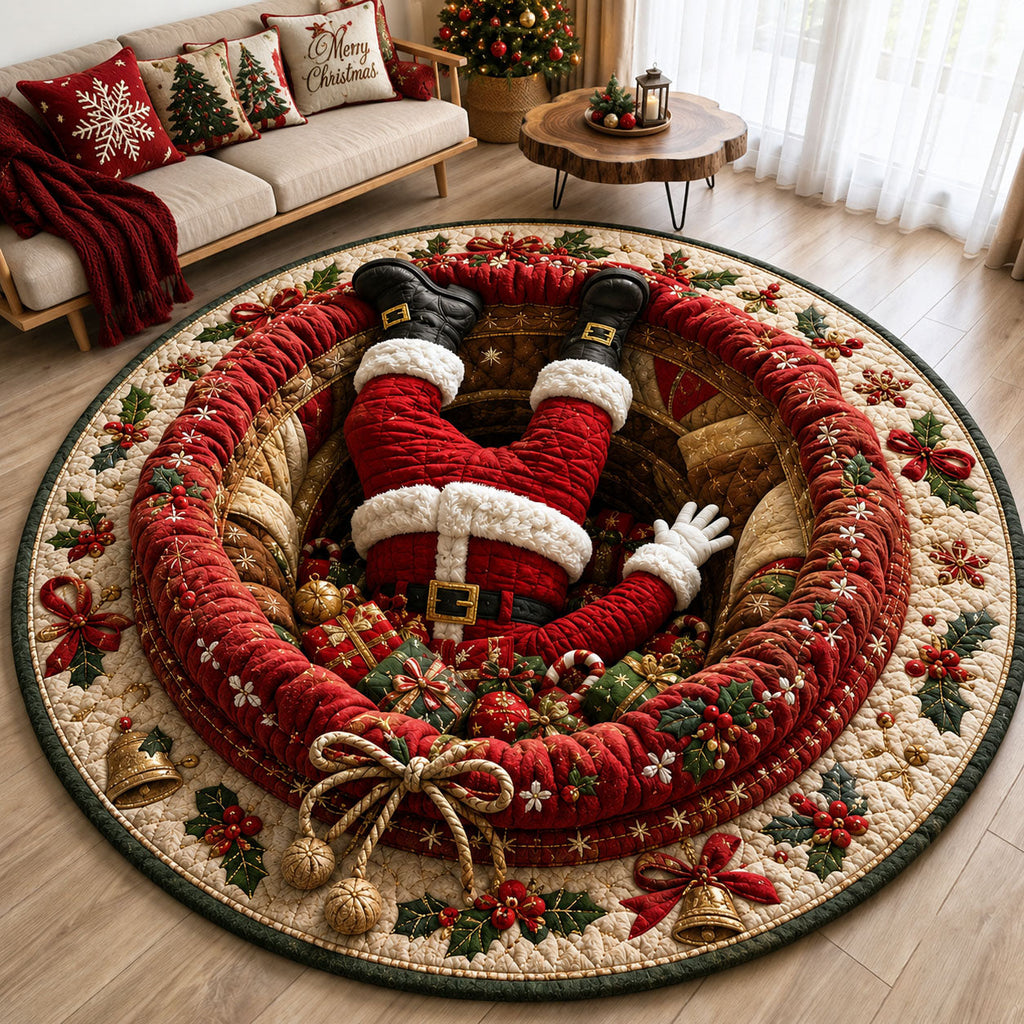 Design 2235 Round Mat Rug - Nature Design | Serene Home Decor (Design 1) - washable non-slip printed rug