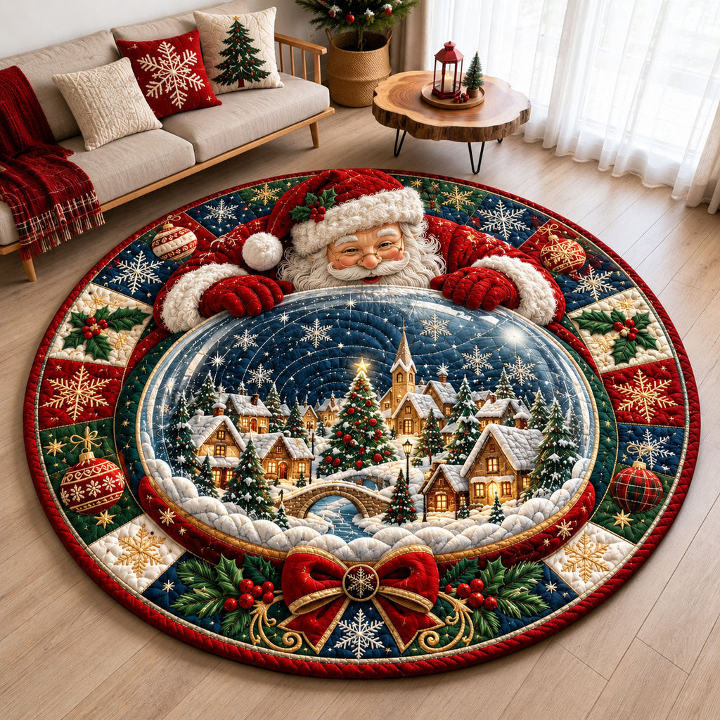 Design 2239 Round Mat Rug - Nature Design | Serene Home Decor (Design 1) - washable non-slip printed rug