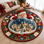 Design 2239 Round Mat Rug - Nature Design | Serene Home Decor (Design 1) - washable non-slip printed rug