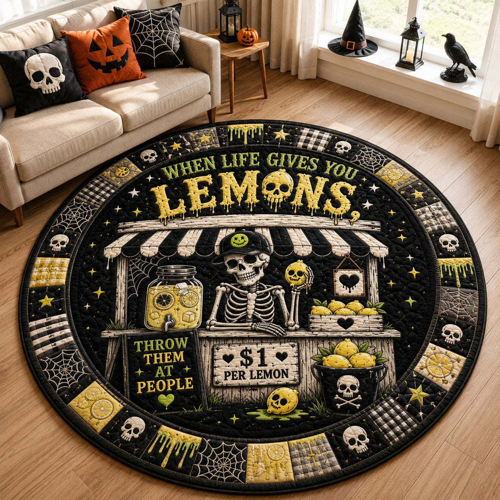 Design 2321 Round Mat Rug - Nature Design | Serene Home Decor (Design 1) - washable non-slip printed rug