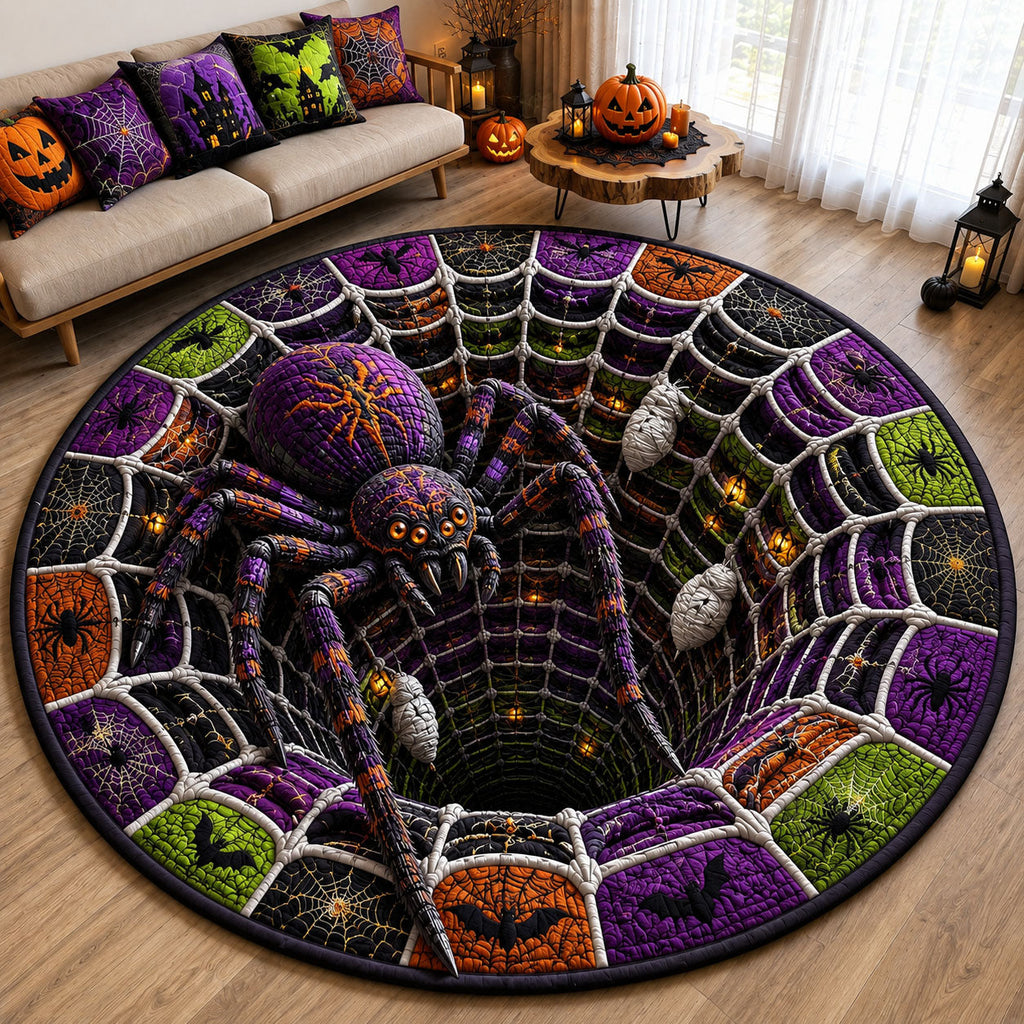 Design 2322 Round Mat Rug - Nature Design | Serene Home Decor (Design 1) - washable non-slip printed rug