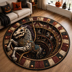Design 2323 Round Mat Rug - Nature Design | Serene Home Decor (Design 1) - washable non-slip printed rug