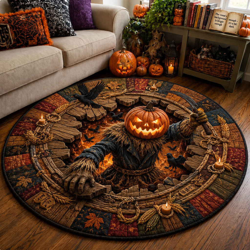 Design 2326 Round Mat Rug - Nature Design | Serene Home Decor (Design 1) - washable non-slip printed rug