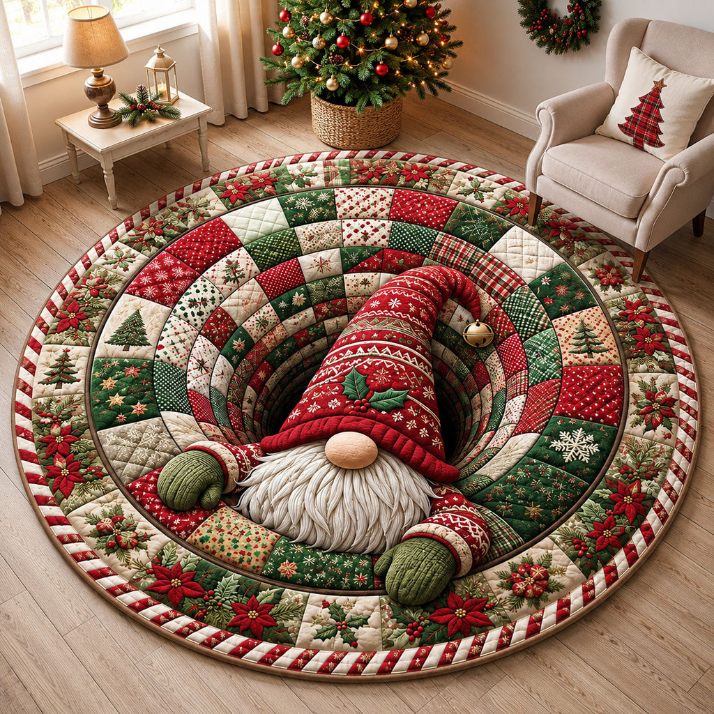 Design 2342 Round Mat Rug - Nature Design | Serene Home Decor (Design 1) - washable non-slip printed rug