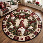 Design 2343 Round Mat Rug - Nature Design | Serene Home Decor (Design 1) - washable non-slip printed rug