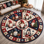Design 2344 Round Mat Rug - Nature Design | Serene Home Decor (Design 1) - washable non-slip printed rug