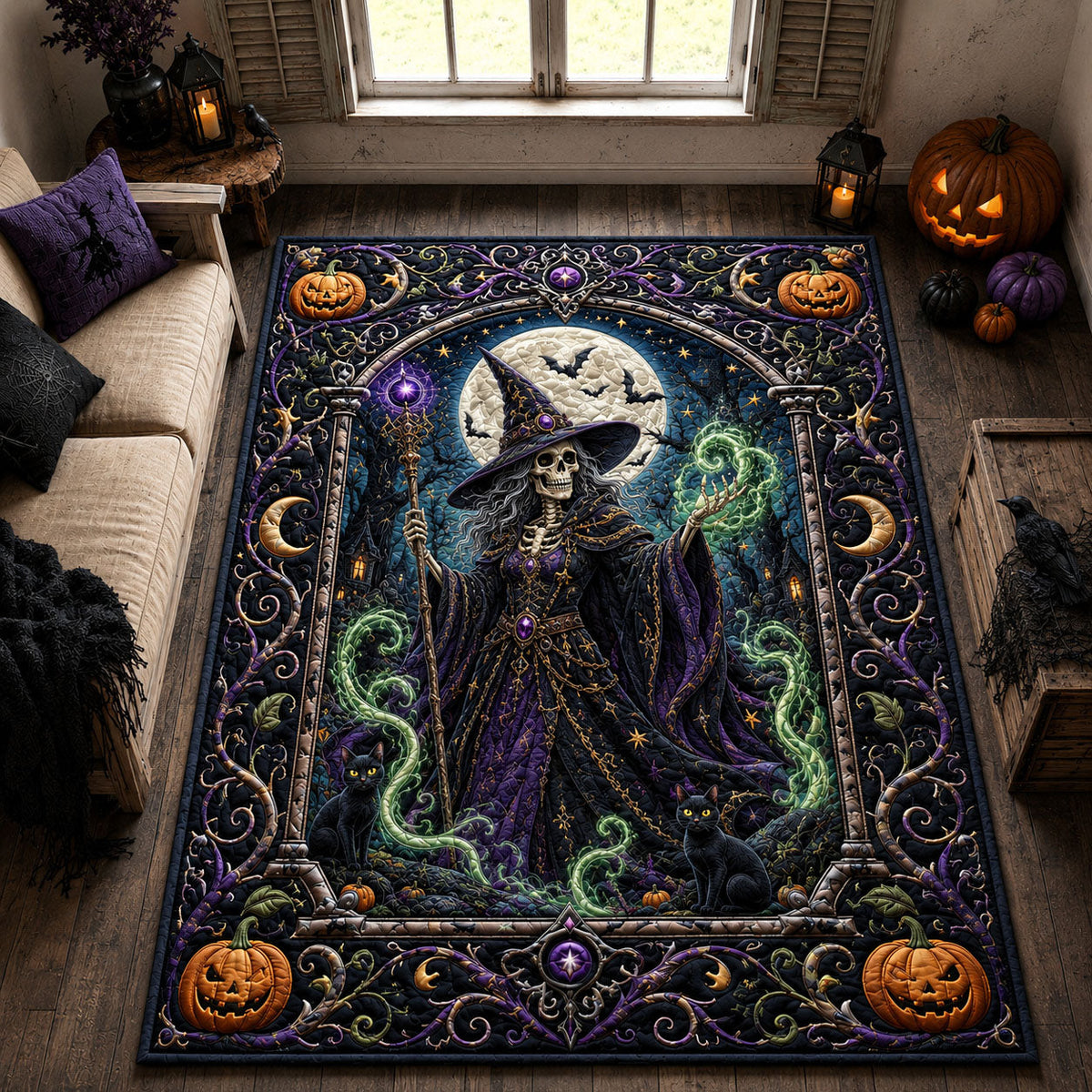 Design 2364 area rug in a living room