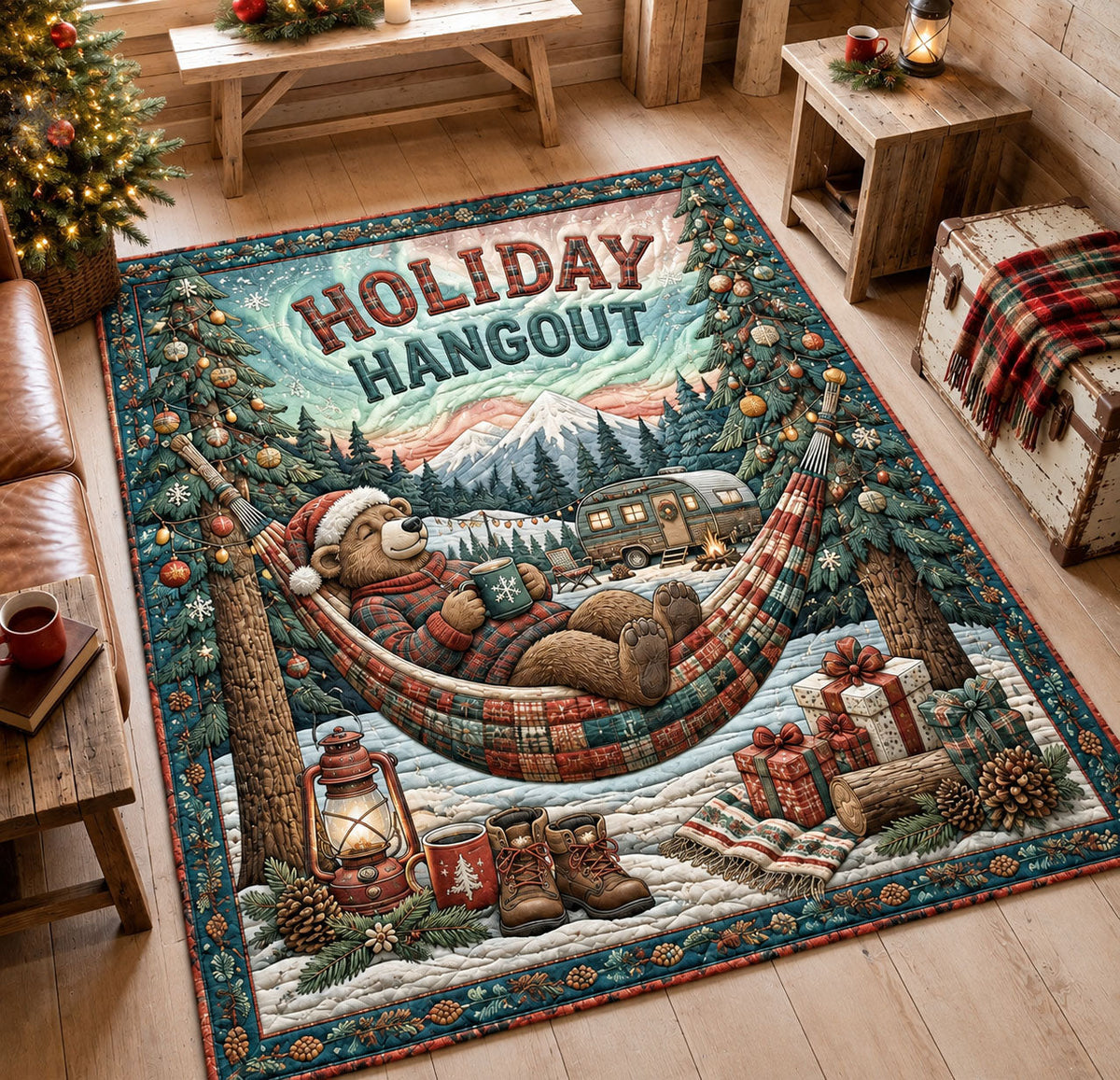 Design 2468 area rug in a living room
