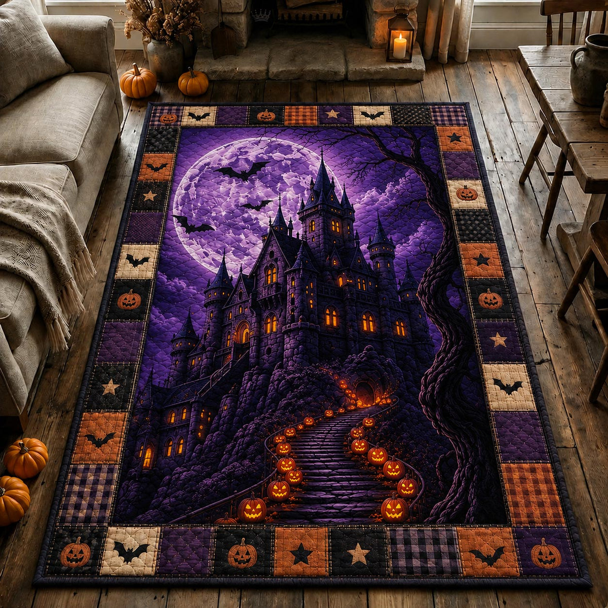 Design 29 area rug in a living room