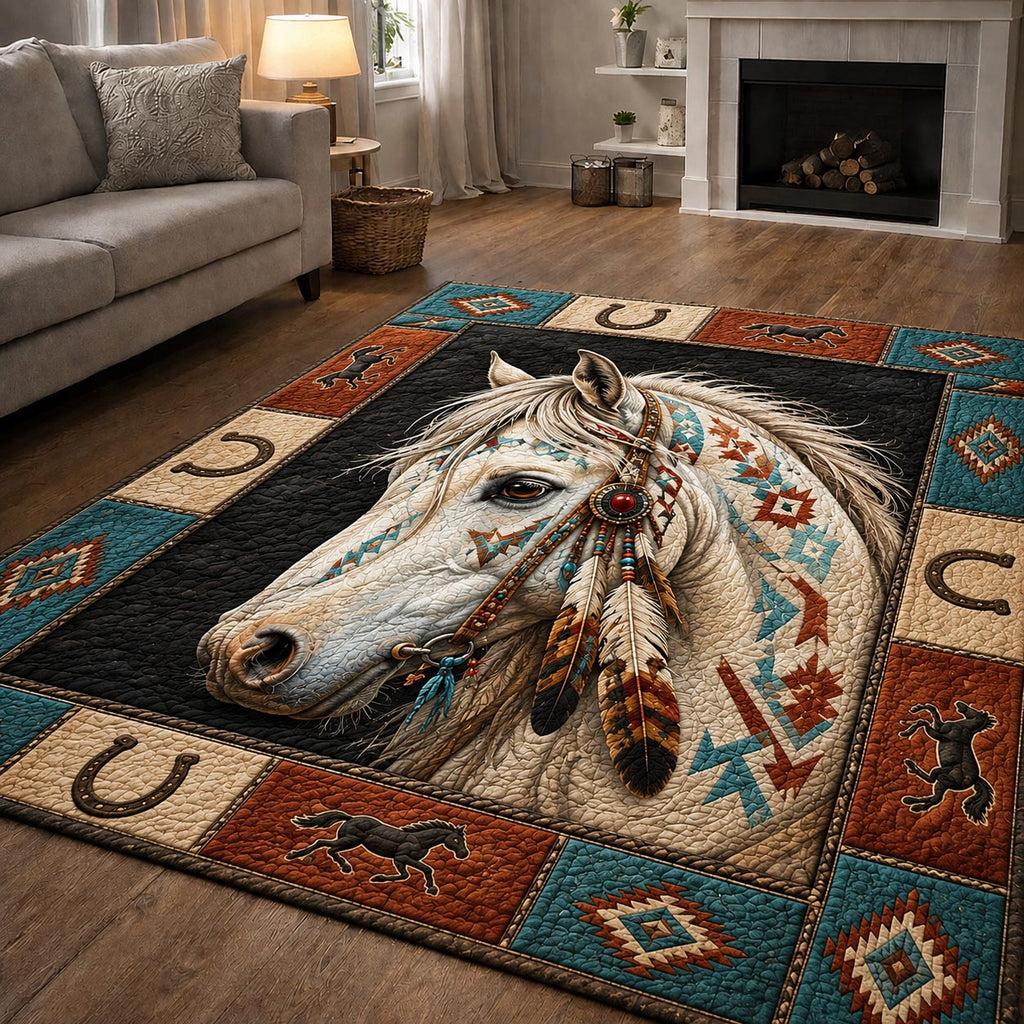 Design 37 area rug in a living room