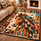 Design 39 area rug in a living room
