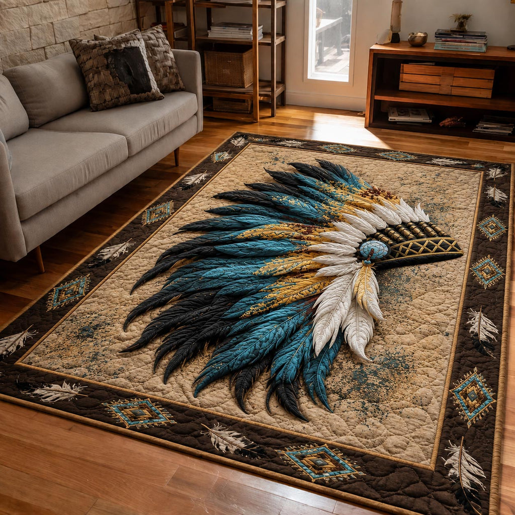 Design 45 area rug in a living room