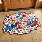Design 4783 Custom Shape Area Rug - Nature Design | Die-Cut Non-Slip Rug - washable non-slip printed rug