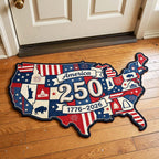 Design 4784 Custom Shape Area Rug - Nature Design | Die-Cut Non-Slip Rug - washable non-slip printed rug