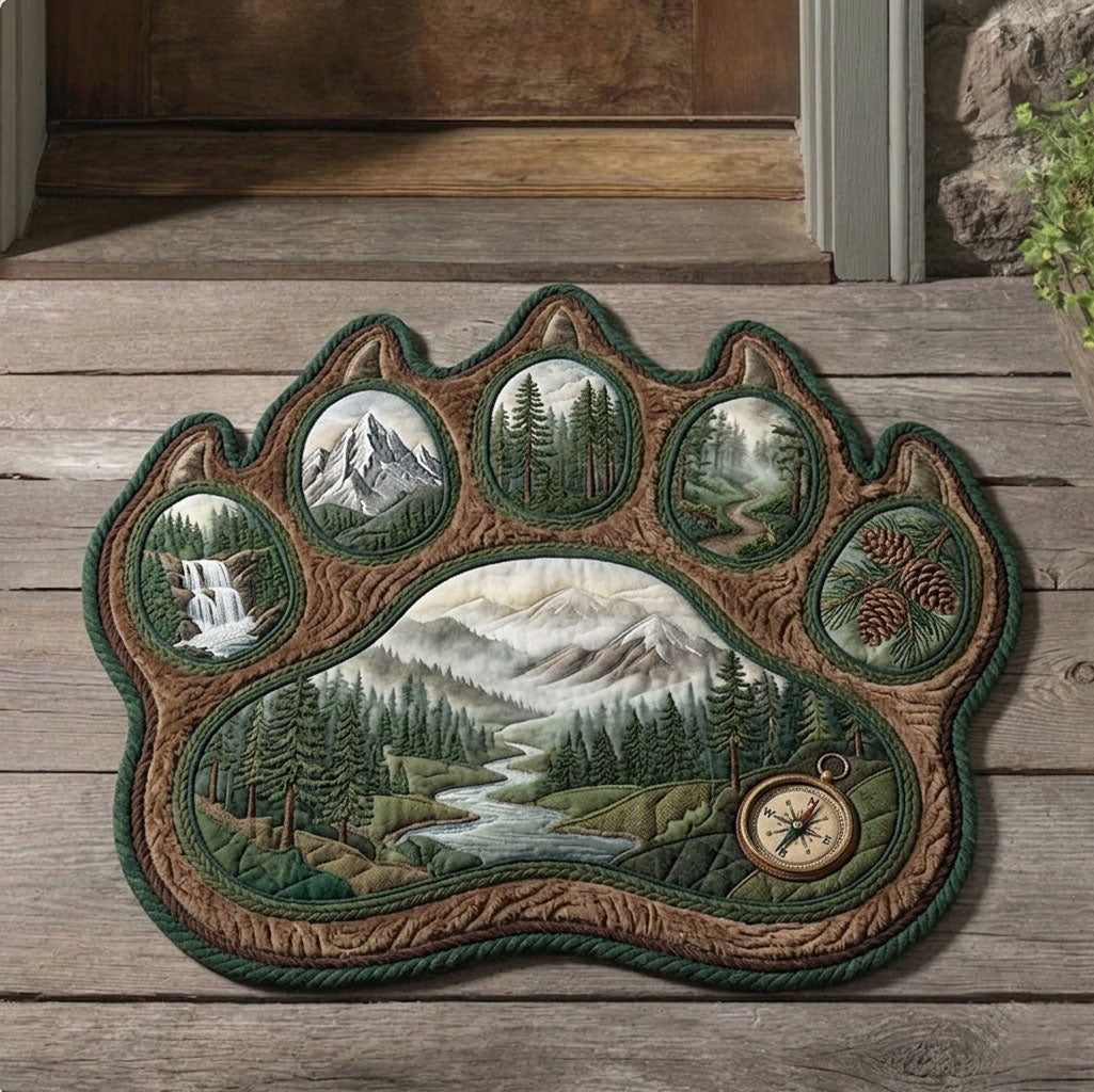 Design 65 Custom Shape Area Rug - Nature Design | Die-Cut Non-Slip Rug - washable non-slip printed rug