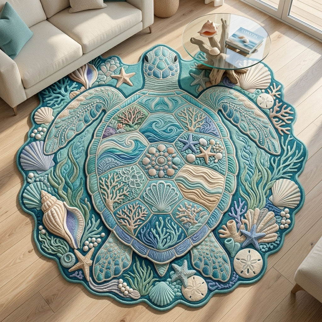 Design 864 Custom Shape Area Rug - Nature Design | Die-Cut Non-Slip Rug - washable non-slip printed rug
