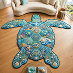Design 865 Custom Shape Area Rug - Nature Design | Die-Cut Non-Slip Rug - washable non-slip printed rug