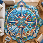 Design 866 Custom Shape Area Rug - Nature Design | Die-Cut Non-Slip Rug - washable non-slip printed rug