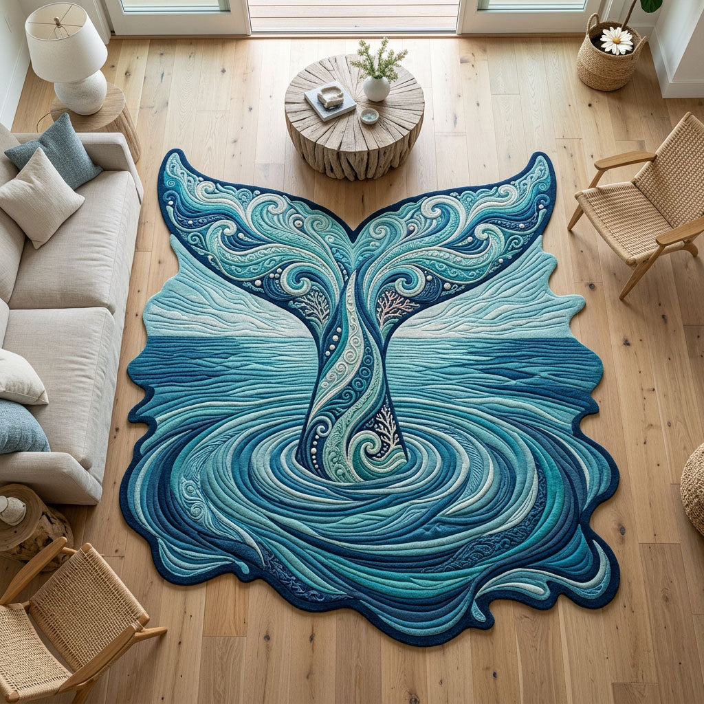 Design 867 Custom Shape Area Rug - Nature Design | Die-Cut Non-Slip Rug - washable non-slip printed rug