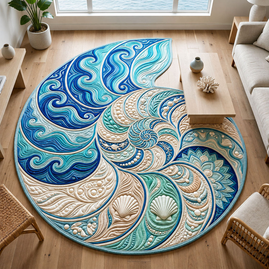 Design 869 Custom Shape Area Rug - Nature Design | Die-Cut Non-Slip Rug - washable non-slip printed rug