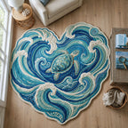 Design 871 Custom Shape Area Rug - Nature Design | Die-Cut Non-Slip Rug - washable non-slip printed rug
