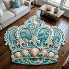 Design 874 Custom Shape Area Rug - Nature Design | Die-Cut Non-Slip Rug - washable non-slip printed rug