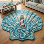 Design 875 Custom Shape Area Rug - Nature Design | Die-Cut Non-Slip Rug - washable non-slip printed rug