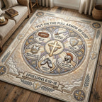 Design 978 area rug in a living room