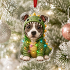 Golden Bumblebee Art Christmas Ornament