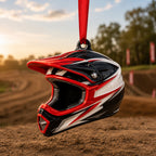 Dirt Bike Helmet Christmas Ornament