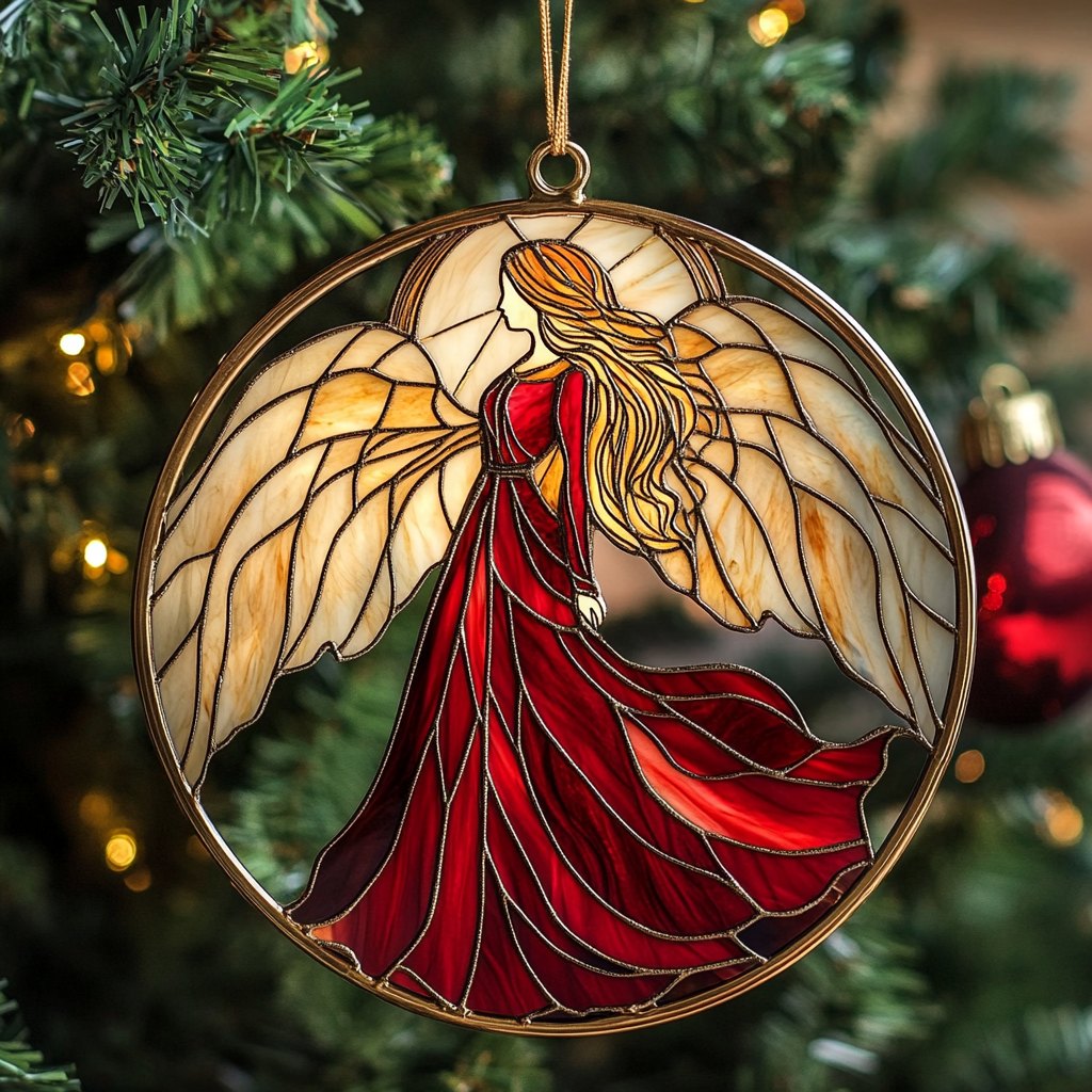 Charming Chickens and Floral Christmas Ornament