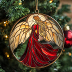 Charming Chickens and Floral Christmas Ornament