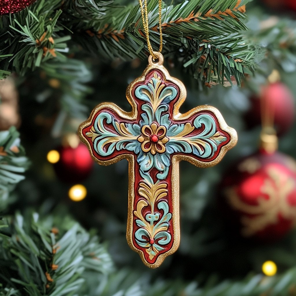 Floral Flight Christmas Ornament