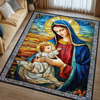 Divine Bond area rug in a living room