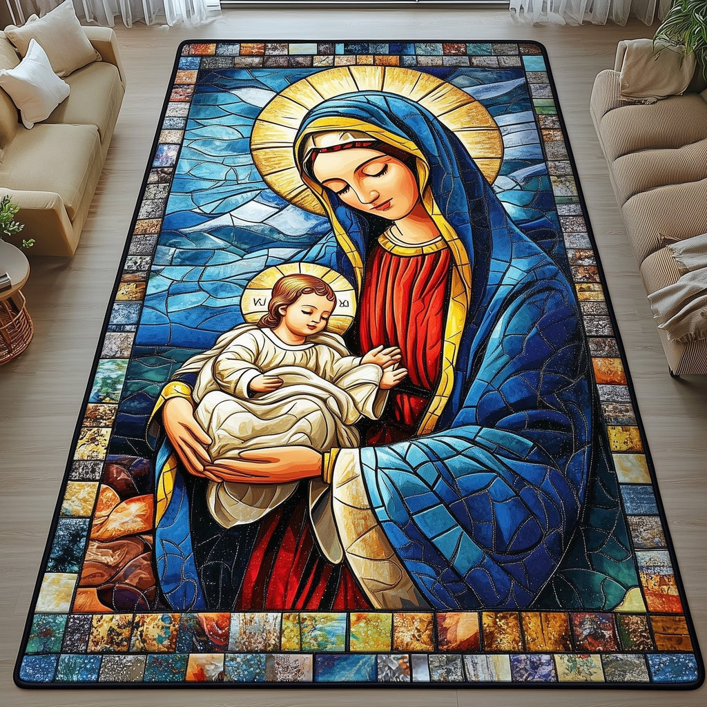 Divine Mother Runner Rug - Nature Design | Serene Runner Rug