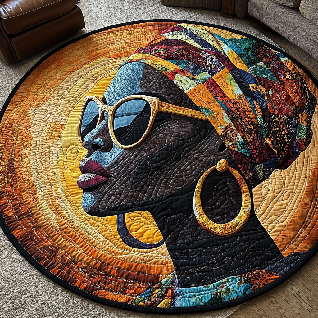 Divine Roots Round Mat Rug - Nature Design | Serene Home Decor