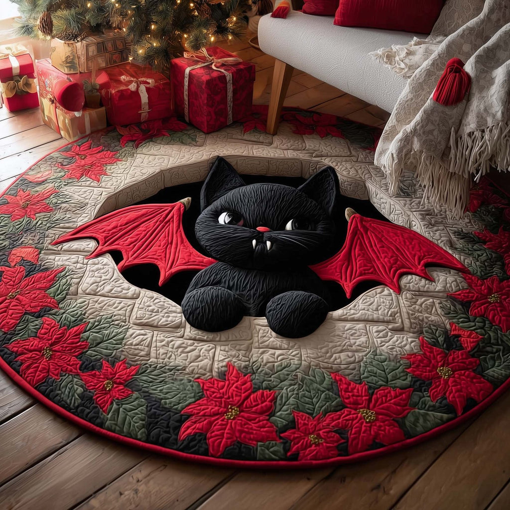 Dracucat Round Mat Rug - Cute Pet Design | Animal Printed Home Decor