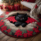 Dracucat Round Mat Rug - washable non-slip printed rug