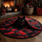 Dracucat Round Mat Rug - Cute Pet Design | Animal Printed Home Decor