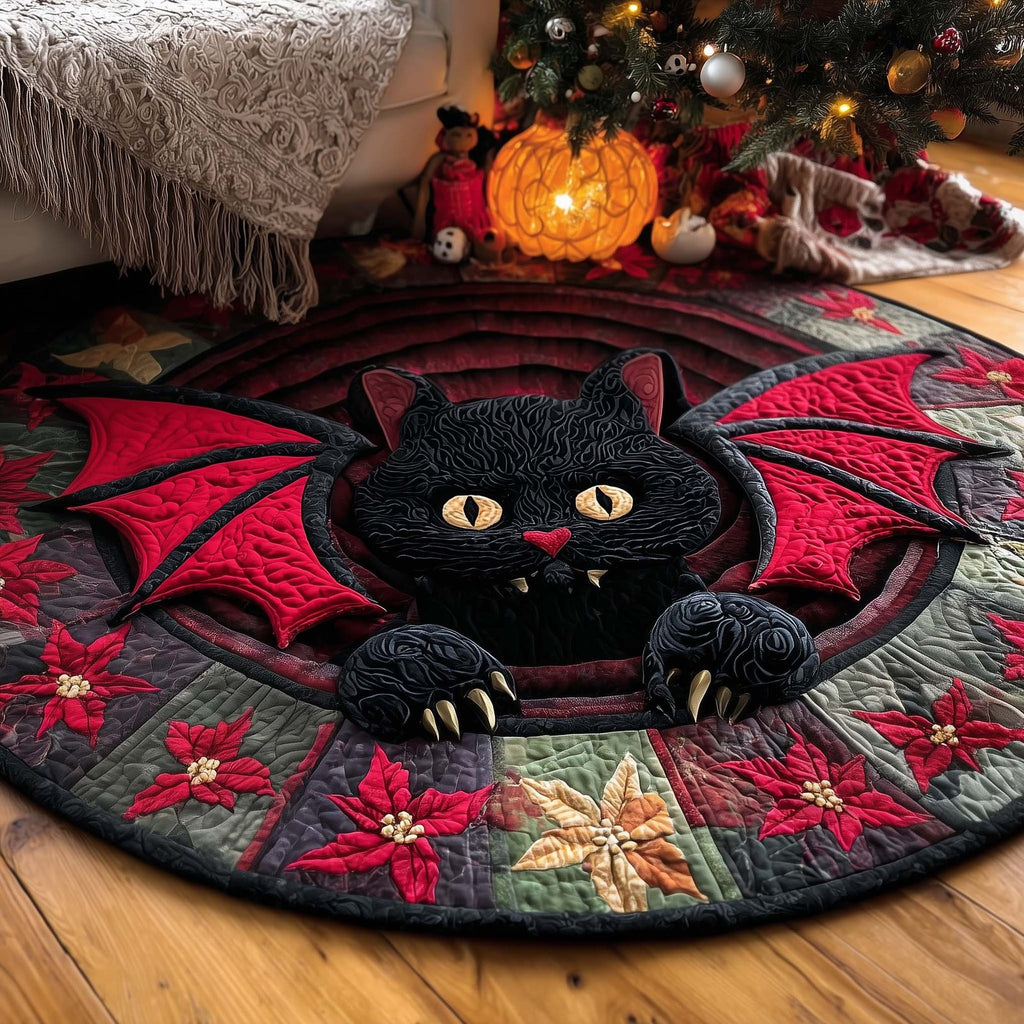 Dracucat Round Mat Rug - Cute Pet Design | Animal Printed Home Decor