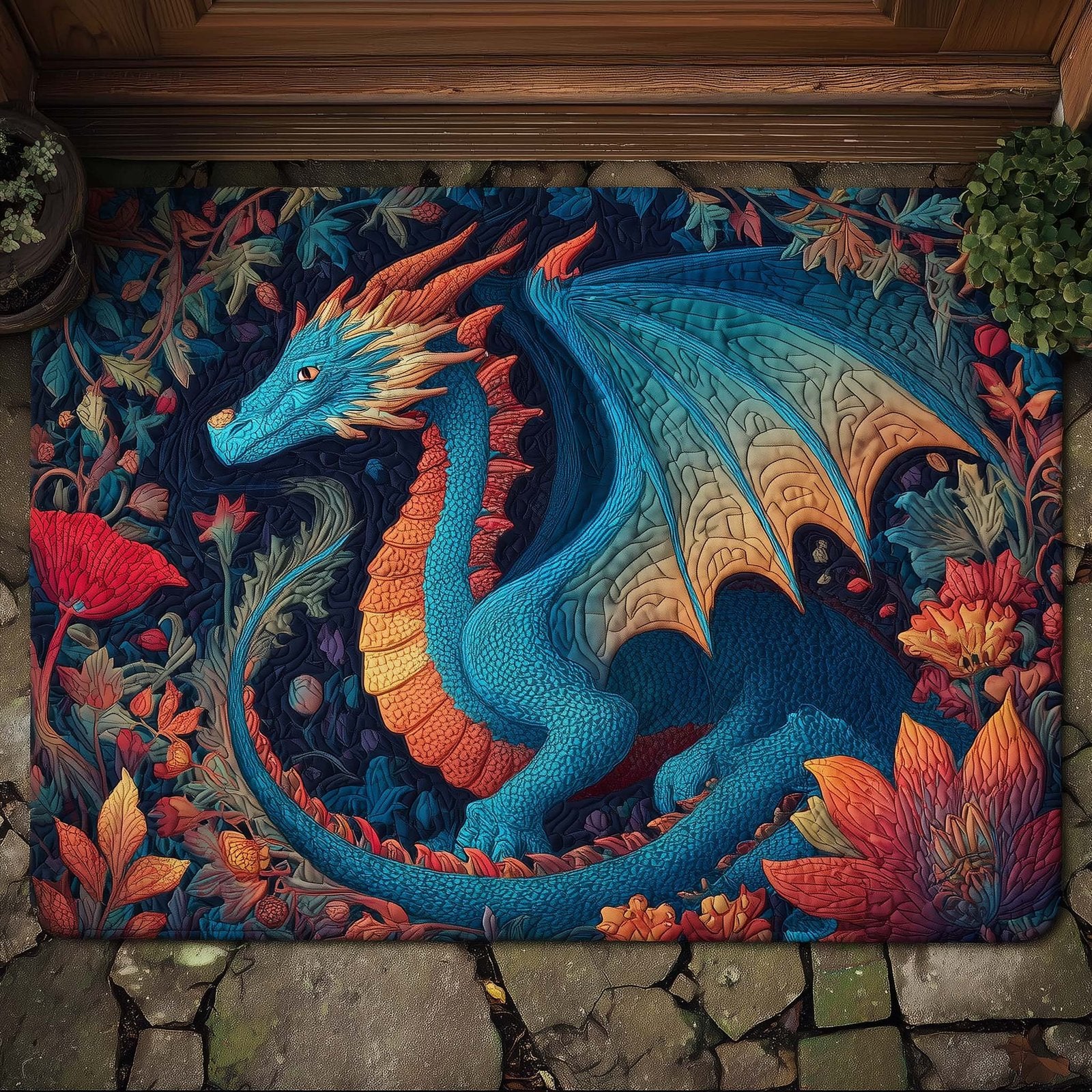 Dragon Doormat - Cute Animal Design | Printed Welcome Doormat