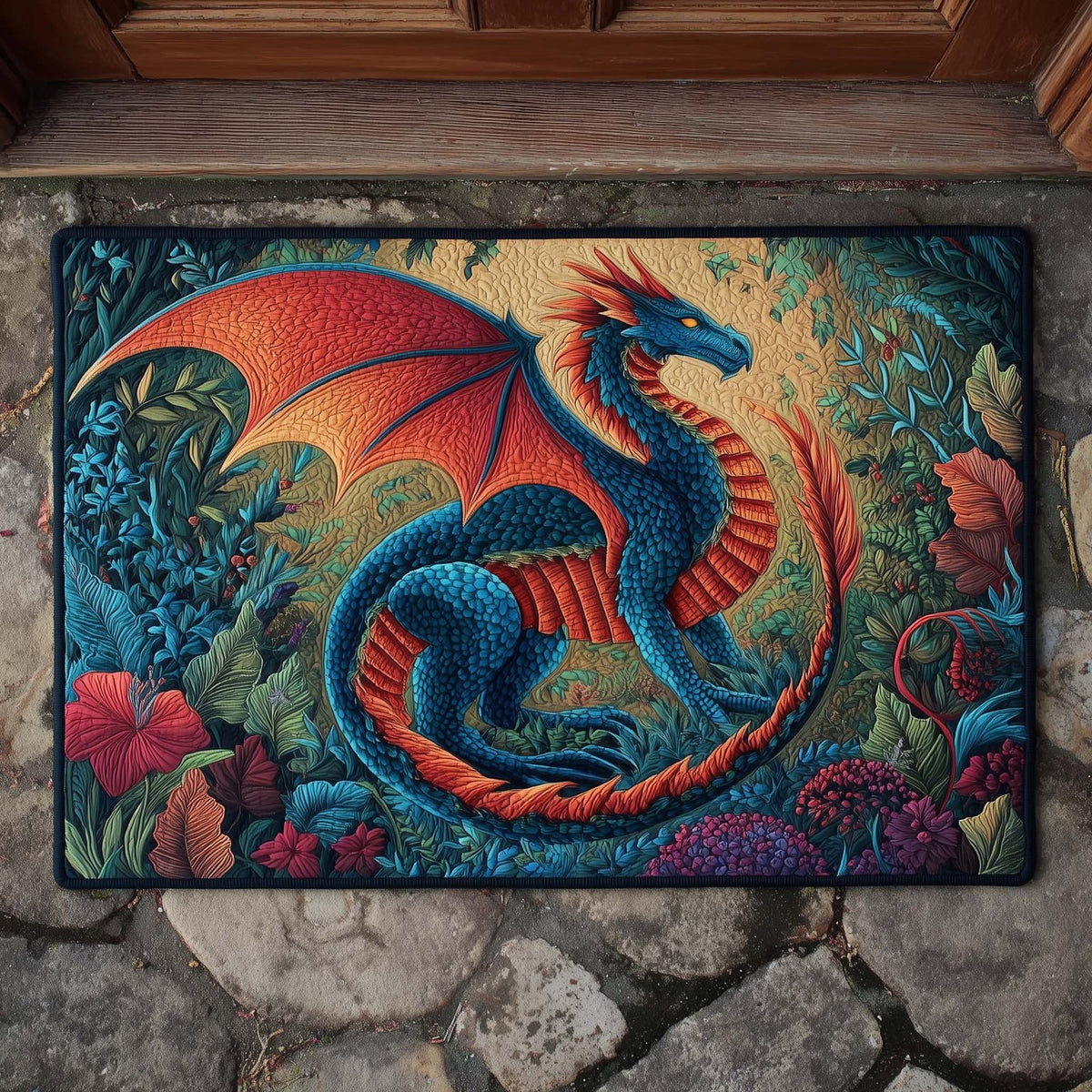 Dragon Doormat - Cute Animal Design | Printed Welcome Doormat